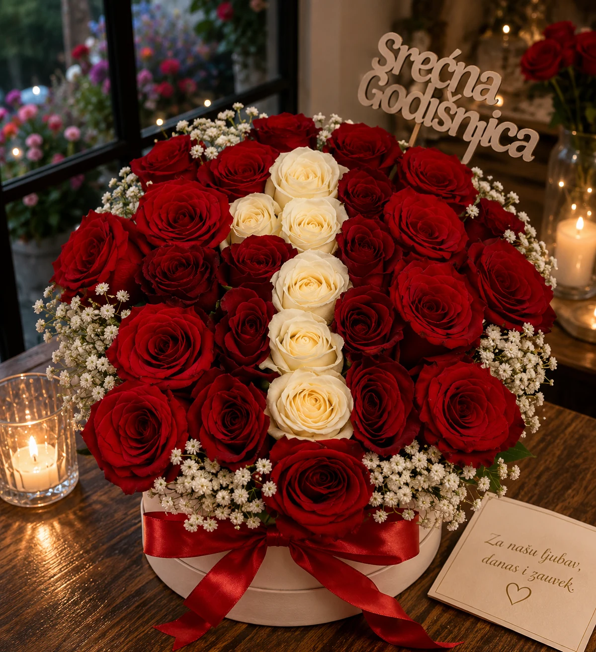 Specijalni rose box - cvetni aranžmani Beograd, flower box i dostava cveća Beograd