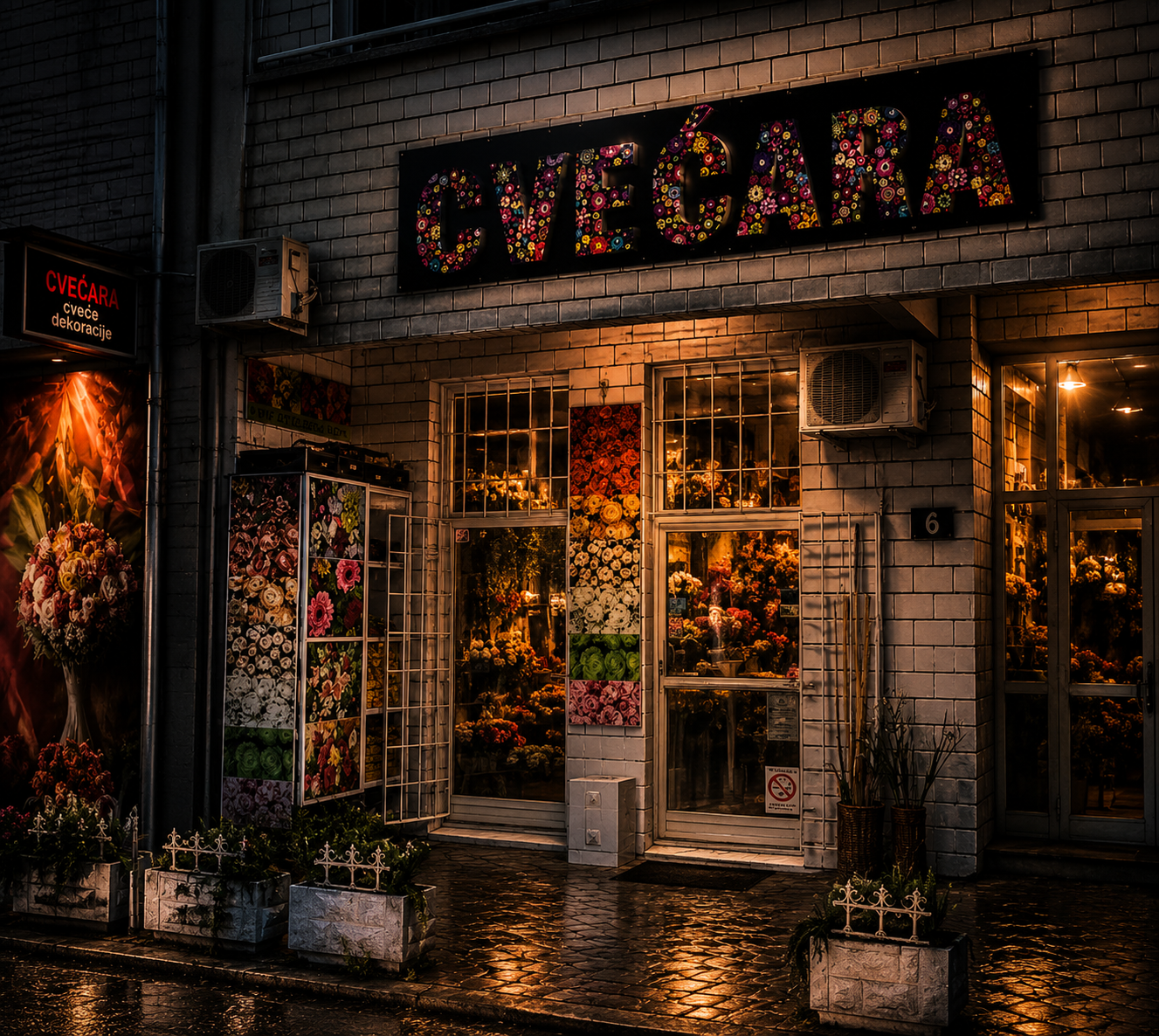 Cvećara Red Roses lokal - aranžman od ruža, cvećara Beograd i dostava cveća Beograd