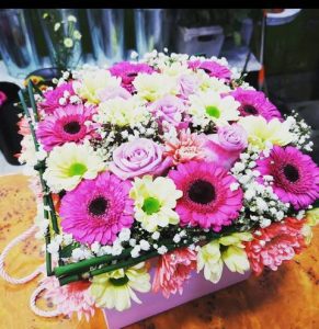 Box of flowers - Pink Mix